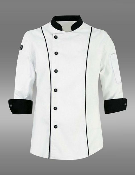 Chef Uniform Design Men, Chef Jackets Design, Customised Uniform, Ajman Uae, Chef Costume, Security Shirt, Restaurant Uniforms, Nigerian Men Fashion, Chef Jackets