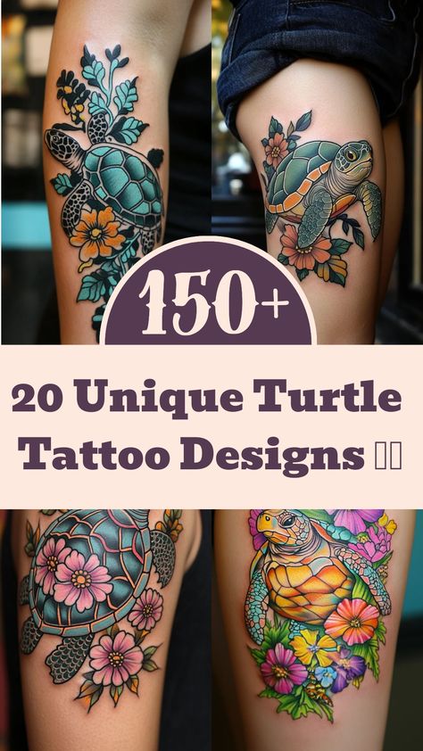 Discover the beauty of sea turtle tattoos for women with these elegant and unique designs. Whether you're looking for a simple, small, or intricate sea turtle tattoo idea, we have it all. From stunning sea turtle designs to cute and charming turtle tattoos, find inspiration for your next ink masterpiece. Embrace the symbolism of grace, longevity, and protection that a turtle tattoo represents while making a stylish statement on your skin. Sea Turtle With Anchor Tattoo, Turtle Lotus Flower Tattoo, Sea Turtle Tattoo Ideas For Women, Sea Turtle Rib Tattoo, Color Sea Turtle Tattoo, Half Sleeve Ocean Tattoos For Women, Turtle Palm Tree Tattoo, Sea Turtle Hip Tattoo, Space Turtle Tattoo