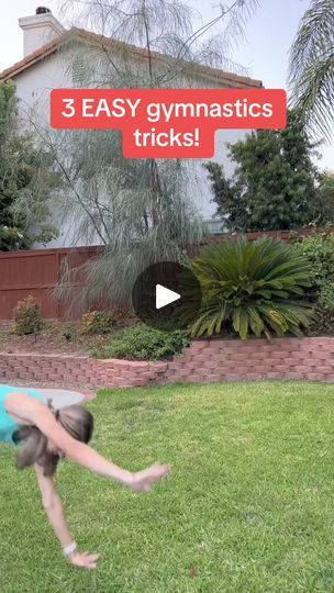 How To Do Gymnastics Tricks, Cool Gymnastics Tricks Easy, Easy Gymnastics Tricks, Easy Gymnastics Moves, Cool Gymnastics Tricks, At Home Gymnastics, Gymnastics Tutorials, Gymnastic Skills, Home Gymnastics