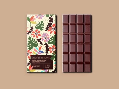 Chocolate Bars | Tropical on Behance Bar Chocolate Packaging, Chocolate Bar Design Packaging, Dark Chocolate Packaging, Art Deco Chocolate Packaging, Chocolate Bar Design, Chocolate Shots, Chocolate Packaging Design, Compartes Chocolate Bar, Small Business Packaging Ideas