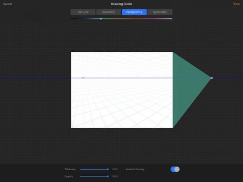 How to use 2D Grid, Isometric, and Perspective Drawing Guides - Procreate® Insight Perspective Guide, Drawing Guides, New Drawing, Vanishing Point, Perspective Drawing, Guided Drawing, Being Used, How To Use, Art Design