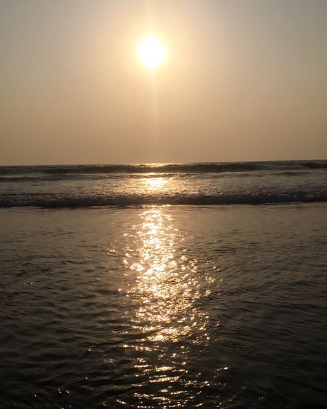 Sunset at Morjim Beach - GOA Morjim Beach Goa, Goa, Celestial Bodies, Quick Saves