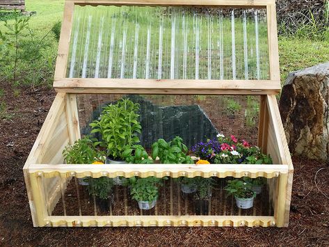 16 DIY Cold Frames to Extend Your Growing Season Greenhouse Cold Frame, Cold Frames Diy, Brick Cold Frame, Pallet Cold Frame Diy Greenhouse, Recycled Window Cold Frame, Diy Cold Frame Simple, Diy Cold Frame, Cold Frame Diy, Cold Frame Gardening