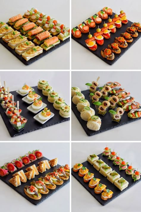 Cold Canapes Ideas, Canapes Ideas Easy, Canapes Gourmet, Canapes Ideas, Mini Aperitivos, Best Canapes, Canapes Catering, Finger Food Catering, Vegetarian Canapes