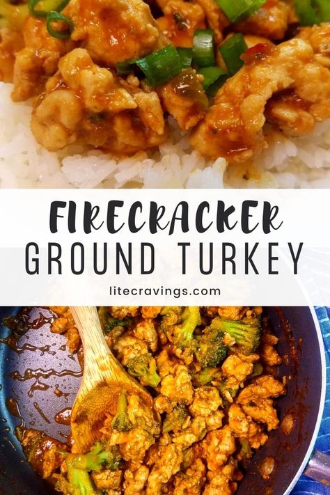 Noom Meals, Lite Cravings, Cholesterol Friendly Recipes, Ground Turkey Meal Prep, Ground Turkey Stuffed Peppers, Cravings Recipes, Firecracker Chicken, Ground Turkey Recipes Healthy, Healthy Ground Turkey