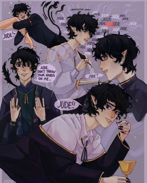 Holly Black Books, The Cruel Prince, Prince Art, Holly Black, Black Books, Dessin Adorable, Arte Fantasy, Cute Anime, Book Memes