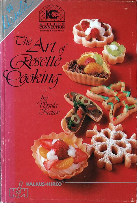 Rosette Cookies and Vintage Recipes | Gjenvick-Gjønvik Archives Rosettes Cookie Recipe, Rosette Recipe, Norwegian Cookies, Gourmet Entrees, Rosette Cookies, Crisco Recipes, Unique Appetizers, Healthy Substitutions, Pastry Shells