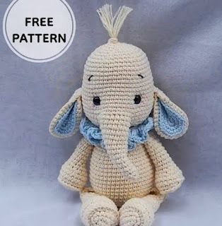 PATRONES AMIGURUMI GRATIS: PATRON GRATIS ELEFANTE AMIGURUMI 56634 Amigurumi Elephant Pattern, Crochet Elephant Pattern, Crochet Princess, Crochet Toys Free, Amigurumi Elephant, Crochet Elephant, Elephant Pattern, Crochet Cat, Amigurumi Free Pattern