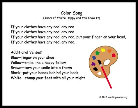 10 Preschool Transitions– Songs and Chants to Help Your Day Run Smoothly Transitions Ideas, Transition Songs For Preschool, Preschool Transitions, Color Song, Transition Songs, Teaching Mama, Circle Time Songs, Kindergarten Songs, Classroom Songs