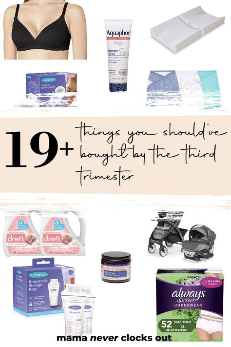 Third Trimester Essentials, Third Trimester Checklist Week By Week, First Trimester Essentials, Pampers Easy Ups, Third Trimester Checklist, Weeks Of Pregnancy, Newborn Stage, Planning Pregnancy, Pregnancy Must Haves