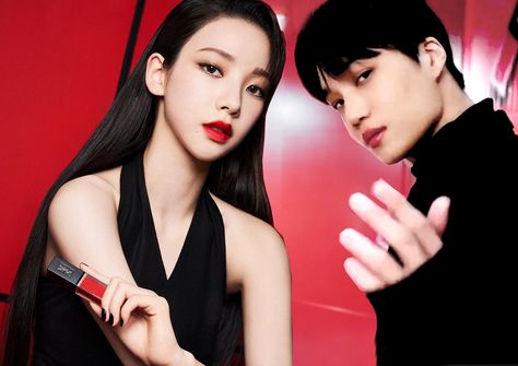 my edition for EXO kai and AESPA Karina couple. Exo Couple, Ysl Beauty, Aespa Karina, Karina Aespa, Exo Kai, Exo, Models, Beauty