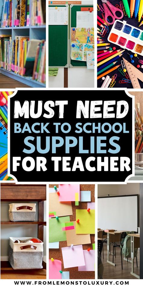 back to school supplies teachers School Supplies Checklist, Teachers Supplies, Classroom Supplies List, Teacher Items, Office Supplies List, School Supplies Highschool, Teacher Accessories, School Supplies For Teachers, Teachers Classroom