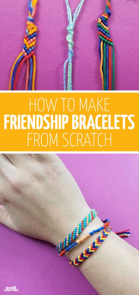 Floss Bracelets, Braided Friendship Bracelets, Basic Bracelet, Friendship Bracelets Easy, String Bracelet Patterns, Make Your Own Bracelet, Bracelets Tutorial, Bracelets Friendship, Friendship Bracelet Patterns Easy