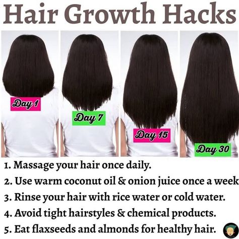 Hair Growth Hacks, Quick Hair Growth, Homemade Hair Treatments, Hair Care Remedies, Hair Growth Secrets, How To Grow Your Hair Faster, Hair Mask For Growth, Long Hair Tips, Natural Face Skin Care