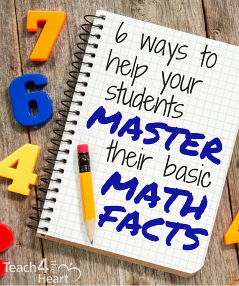 6 ways to help your students master their basic math facts Math Intervention, Math Instruction, Math Practice, Math Strategies, Math Help, Second Grade Math, Math Methods, Math Workshop, Basic Facts