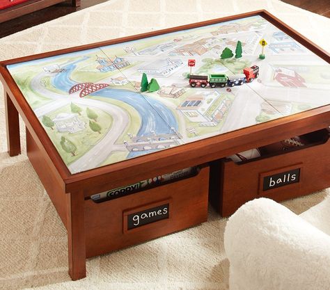 A reader asked us to share our pick for the best kids' train table with storage. We love this convertible train table from Pottery Barn Kids. Kids Train Table, Train Table Storage, Table For Kids, Train Table, Toy Trains, Barn Decor, Play Table, Activity Table, Cool Mom