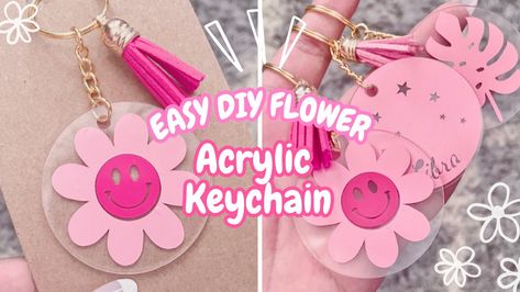 DIY acrylic keychain, custom keychain, cricut projects, easy cricut projects, custom cricut keychain, custom acrylic keychains, how to make keychain, clear keychains, keychain small business Acrylic Keychain Tutorial, Diy Acrylic Keychain, Keychain Small Business, Keychain Cricut, Easy Cricut Projects, Beginner Cricut, Keychain Tutorial, Cricut Projects Easy, Keychain Custom