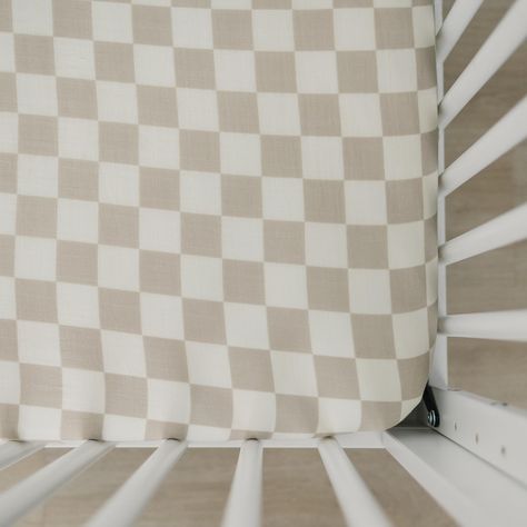 Checkered Crib Sheet, Portable Bed, Neutral Bedding, Diaper Bag Accessories, Travel System Stroller, Stroller Accessories, Project Nursery, Muslin Fabric, Crib Mattress