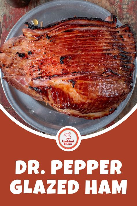 Crockpot Ham With Dr Pepper, Ham With Dr Pepper Brown Sugar, Dr Pepper Ham Instant Pot, Crockpot Ham Dr Pepper, Cola Ham Recipes, Spiral Sliced Ham Glaze Recipes, Cranberry Ham Glaze Recipe, Crockpot Dr Pepper Ham, Dr Pepper Crock Pot Ham