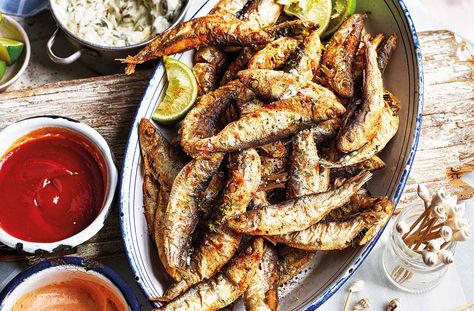 Whitebait Recipe, Whitebait Fritters, Thai Food Photography, English Recipes, British Cooking, Tesco Real Food, Fish Cakes, Favorite Dips, Fish Cake