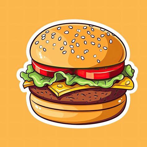 This Burger Food Sticker is the perfect addition to you lunch box. Decorate and personalize windows, laptops and water bottles. The kiss-cut sticker method cuts the sticker into any shape, while leaving the back intact so that it can be smoothly peeled foo the page. For indoor use (not waterproof). Size(in) 2"x 2" , 3"x 3" , 4"x 4", 6"x 6" Burger Sticker, Burger Drawing, Creative Vision Boards, Laptop Case Stickers, Fall Drawings, Burger Food, Food Sticker, Alphabet Pictures, Chibi Anime Kawaii