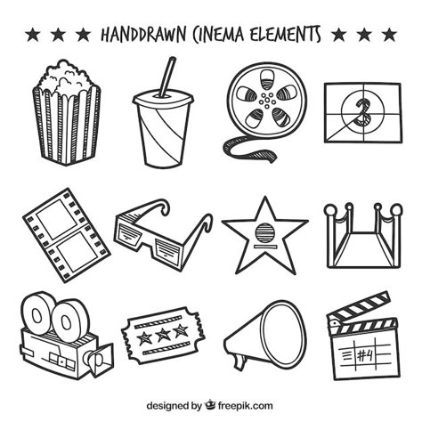 Festival Cinema, Easter Templates Printables, Colored Popcorn, 3d Cinema, Movie Decor, Kindergarden Activities, Theatre Gifts, Movie Birthday, Camera Logo