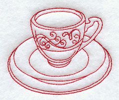 Barney Tattoo, Tea Cup Embroidery, Embroidery Victorian, Victorian Teacups, Cup Embroidery, Real Tattoos, Tea Cup Design, Bestie Tattoo, Tea Design