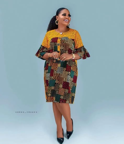 Elegant Ankara Short Gown Styles You Can Slay With 3 Yards Ankara Short Gown Styles, Ankara Short Gown For Women, Loose Ankara Dress Styles, Latest Ankara Short Gown Styles For Ladies 2023, Short Ankara Gown Styles For Ladies, Free Ankara Short Gown Styles, Free Short Ankara Gown Styles, Short Free Gown Ankara Styles, Ankara Free Short Gown Styles