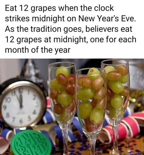 New Years Day, Jan 1, Months In A Year, New Years Eve, First Night, Clean Eating, Grapes, 10 Things