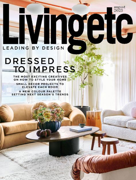 Livingetc August 2023 House Beautiful Magazine, Living Etc, Vintage Lifestyle, House Beautiful, June 2024, Magazine Subscription, Lifestyle Design, Modern Homes, House And Home Magazine