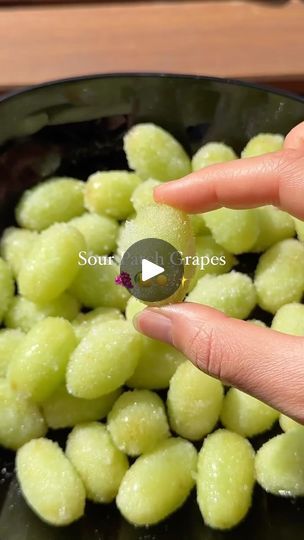 9.5K views · 7K reactions | Sour Patch Grapes 🍇 🍋 

Via: @tinka.video

Ingredients:
- Fresh green grapes
- Fresh lemon juice 
- Fresh lime juice 
- Sugar

Wash the grapes first, then drizzle with freshly squeezed lemon and lime juice, sprinkle with sugar, and freeze until solid. Enjoy for a refreshing treat! ☀️

Save this recipe as your new summer snack! 

#grapes #candygrapes #sourpatch #sourpatchgrapes #sweetsour #sweetandsour #snack #snackidea #fruits #fruitlover #fruitasmr #summersnacks #asmr #asmrvideo #asmrsound #asmrcommunity #healthysnacks #healthyrecipes #easysnack #quicksnack #healthydessert | Bon Appetit Recipes | bon_appetite_recipes · Original audio Sour Patch Grapes, Grape Snacks, Sweet Salads, Jello With Fruit, Bon Appetite Recipes, Frozen Grapes, Sour Foods, Instagram Recipes, Squeezed Lemon