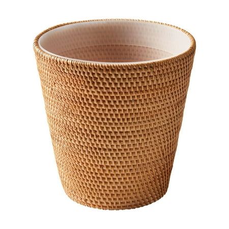 If you are looking for a stylish and functional wastebasket for your bathroom, you might want to check out the Better Homes & Gardens Rattan Bathroom Wastebasket. This wastebasket is made of durable polyethylene rattan that is hand-woven design. It has a natural brown color that complements any bathroom decor. The wastebasket has a capacity of 2.5 gallons and a removable plastic liner for easy cleaning. The Better Homes and Gardens Rattan Bathroom Wastebasket is a great way to add some texture and charm to your bathroom while keeping it tidy and organized. Rattan Bathroom, Beach House Bathrooms, Cabin Accessories, Bathroom Waste Basket, Garbage Containers, Bamboo Bathroom, House Bathrooms, Bathroom Trash Can, Brown Bathroom