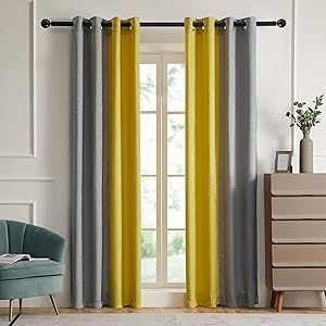 Orange Curtains Living Room, Ombre Curtains, Orange Curtains, Drapes For Bedroom, Light Blocking Curtains, Yellow Curtains, Living Room Curtains, Living Room Decor Curtains, Curtains Window