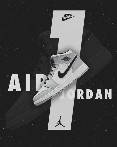 Nike Shoes Poster Design, Shoe Poster Ideas, Nike Poster Design Graphics, Nike Layout, Shoes Poster Design Ideas, Sneakers Poster Design, Nike Shoes Poster, Nike Jordan Poster, Shoes Poster Design