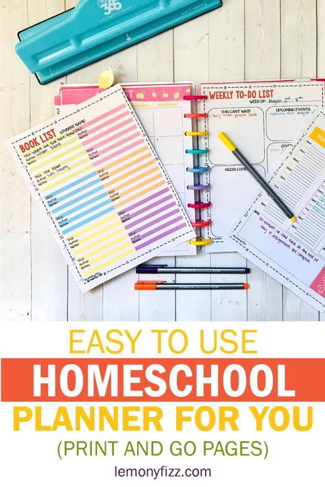 Homeschooling planners are sometimes full of page you don't need. Print only the pages you will use with this homeschool lesson planner printable. Resize to fit a Happy Planner or use them in a 3 ring binder. Homeschool Student Planner, Homeschool Lesson Planner, Homeschool Binder, Homeschool Lesson Plans, Student Planner Printable, School Lesson Plans, Curriculum Planning, Weekly Planner Template, Lesson Planner