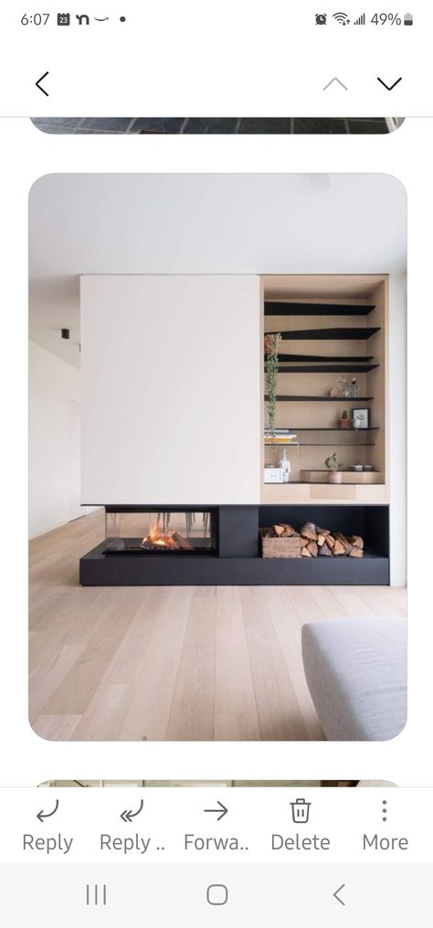 Fireplace Interior Design, Minimalist Villa, Fireplace Furniture, Living Modern, Home Fireplace, Modern Fireplace, Dream House Interior, Living Room With Fireplace, Fireplace Design