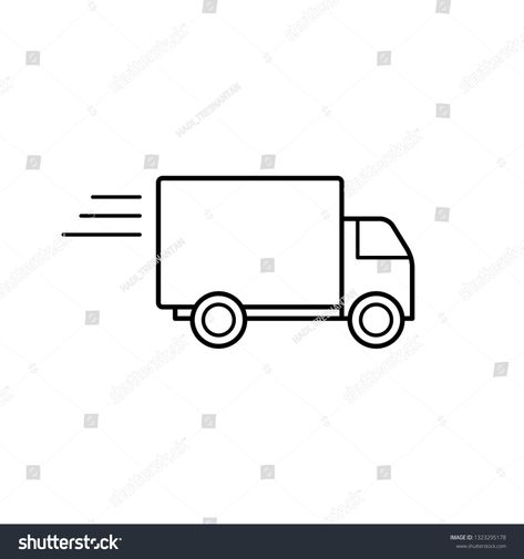 \nFast Moving Shipping Delivery Truck Line Art Vector Icon for Transportation Apps and Online Shop Websites.\t #Ad , #Sponsored, #Truck#Line#Art#Delivery Moving Truck Drawing, Moving Doodles, Truck Doodle, Van Drawing, Bus Drawing, Bus Cartoon, English Project, Moving Van, English Projects