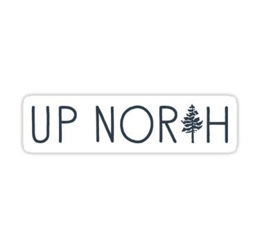 Up North Michigan Aesthetic, Up North Aesthetic, Scrapbook Stencils, Michigan Aesthetic, North Aesthetic, Hat Design Ideas, Michigan Mitten, Up North Michigan, Tree Sticker