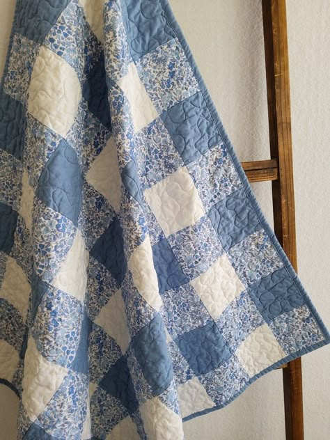 Animal Baby Quilt, Gingham Quilt, Handmade Quilts For Sale, Nautical Quilt, Plush Baby Blankets, Girl Quilts, Homemade Quilts, Handmade Farmhouse, Vintage Basket