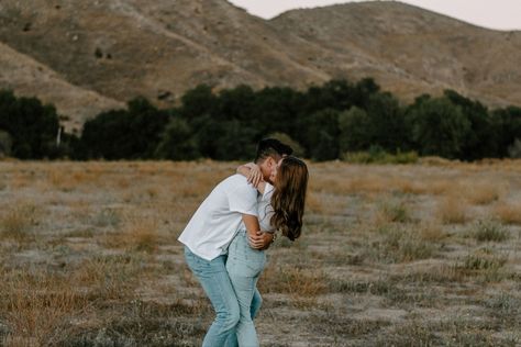 Blue Jeans Engagement Photos, Blue Jean Engagement Photos, Blue Jean White Shirt Couple Photoshoot, White And Denim Engagement Photos, White Tshirt Engagement Pictures, Engagement Photos White Shirt And Jeans, Denim Engagement Pictures, Jeans And White Shirt Engagement Photos, White Shirt Blue Jeans Couple Photoshoot