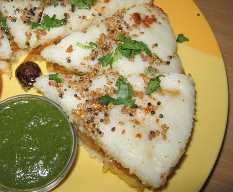 Stuffed Dhokla , Dhokla Sandwich » Maayeka Diwali Special Recipes, Indian Vegetarian Recipes, Vegetable Mixes, Pav Bhaji Masala, Indian Recipes Authentic, Dhokla Recipe, Indian Veg Recipes, Lentils And Rice, Pav Bhaji