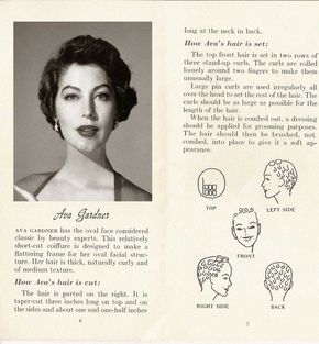 Vintage Short Hair, Vintage Hairstyles Tutorial, 1950s Hairstyles, Long Hair Trends, 1940s Hairstyles, Hollywood Hair, Hair Patterns, Oval Face Hairstyles, Ava Gardner