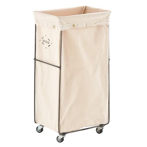 Steele Canvas Natural Sorting Hamper | The Container Store Steele Canvas, Laundry System, Laundry Hamper With Lid, Closet Store, Laundry Hampers, Reach In Closet, Laundry Sorter, Laundry Routine, Canvas Laundry Bag