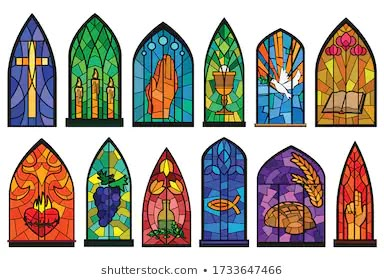 Stained Glass Images, Stock Photos & Vectors | Shutterstock Stained Glass Tattoo, Church Banners Designs, Stained Glass Windows Church, Diy Stained Glass Window, L'art Du Vitrail, Stained Glass Church, Church Windows, Church Banners, Faux Stained Glass