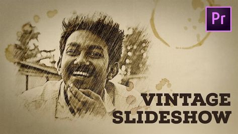 Drawing Vintage Slideshow - Premiere Pro Tutorial - YouTube Premier Designs Tutorial, A Hand Drawing, Premiere Pro Tutorials, Wedding Titles, Drawing Vintage, Drawing Photo, Id Card Template, Premiere Pro Cc, Video Tips