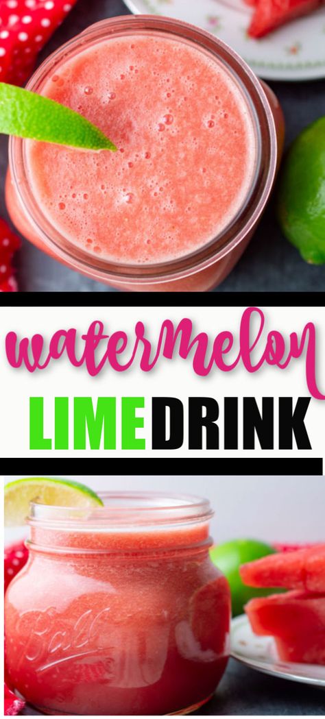 True Lime Recipes, Watermelon Drinks, Watermelon Lime Juice, Watermelon And Cucumber Drink, What To Do With Extra Watermelon, Watermelon Lime Drink, Watermelon And Lime Drink, Watermelon Electrolyte Drink, Blended Watermelon Drink