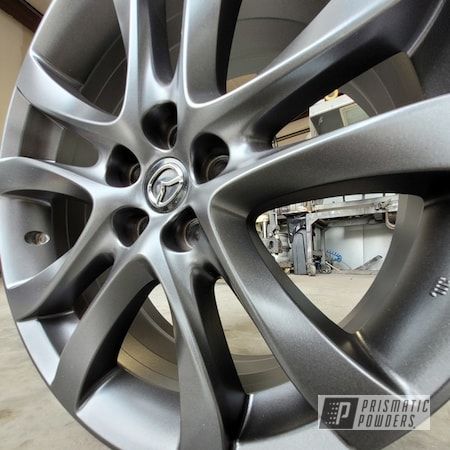 Powder Coating: Graphite Charcoal PMB-5458,Rims,17" Aluminum Rims,Alloy Wheels,Mazda,Custom Wheels,Wheels Mazda Wheels, Wheel Repair, Aluminum Rims, Powder Coat Colors, Custom Wheels, Mazda 3, Alloy Wheel, Powder Coating, Mazda