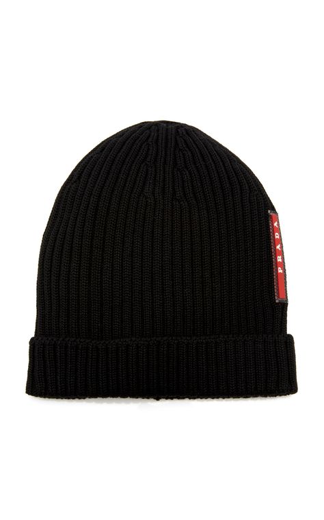 Prada Beanie, Prada Fashion, Prada Collection, Font Graphic, Magda Butrym, Men's Hats, Wool Beanie, Shop Logo, Global Fashion