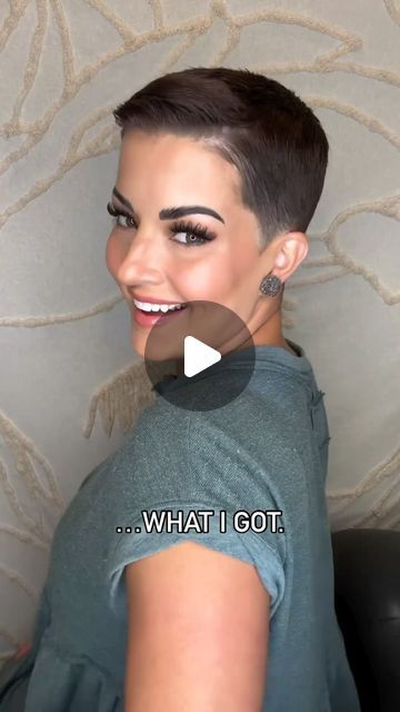 RockThatBuzz on Instagram: "Love this @melanie.astill Inspo vs. Reality . . . #shorthairdontcare #effyourbeautystandard #tothesalon #hairgoal #hairinspo #myhairmycrown #buzzcut #buzzcutgirl #pixie #pixiecut #shorthair #shorthaircut #shorthairstyle #shavedhair #hairstyling #fauxhawk #womenshair #womenshaircut #newhair #fade #fadehaircut #taper #taperfade #makeup #makeuplooks" Side Shave Pixie Haircut, 1 Inch Buzzcut, Trendy Pixie Haircut 2024, Women Buzzcut Style, Melanie Astill Hair, Short Pixie With Undercut, Pompadour Hairstyle Women, Super Short Pixie Haircuts, Fauxhawk Pixie