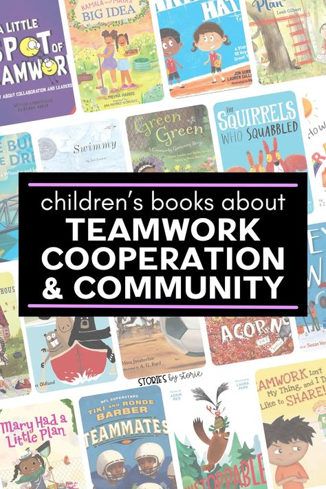 As teachers, we know that teamwork, community, and cooperation are essential values that we want our students to learn. One way to reinforce these concepts is by sharing books that highlight the importance of working together towards a common goal. By sharing these books with our students, we can help them understand the value of teamwork and cooperation in their everyday lives. Teamwork Read Alouds, Picture Books About Teamwork, Trade Books, Classroom Hacks, Small Group Reading, Kindergarten Books, Read Aloud Books, Classroom Management Tips, Social Emotional Skills